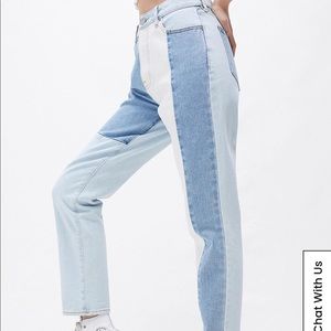 PACSUN Eco Hopper Patch Mom Jeans